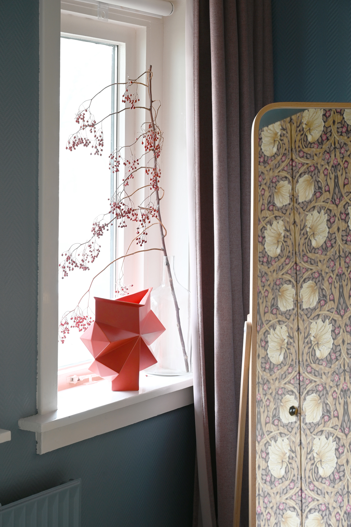 Kunst vaas in interieur